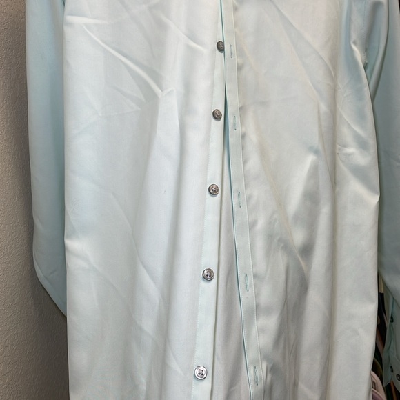 MENS CALVIN KLEIN MINT BUTTON DOWN 🤍 SZ 36/37 - Picture 3 of 3